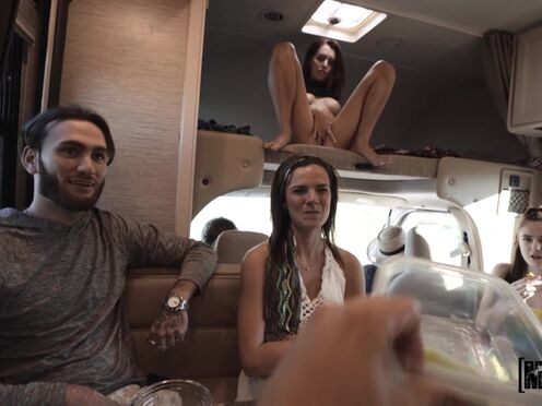 Music festival roadtrip went well in an RV with nympho Lila Love