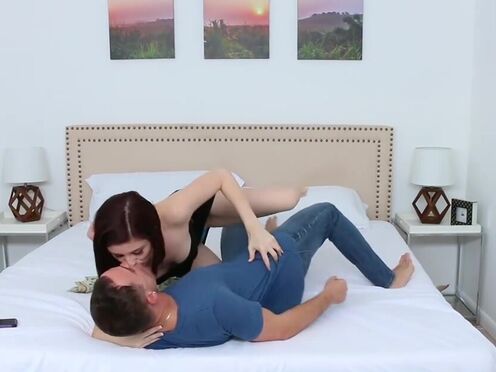 Slutty stripper seducing her step brother