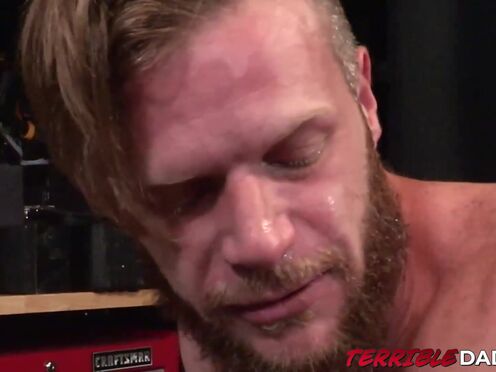 Brian Bonds tied up & ravaged bareback in BDSM encounter