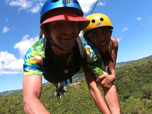 Ziplining with booty Thai amateur Girlfriend & sex in the hotel afterwards