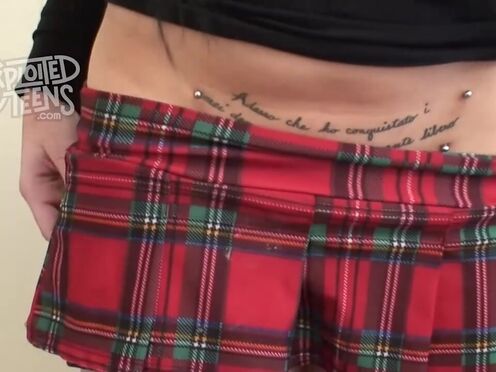 Amateur Goth 19 y.o. Teen's Casting Closeup