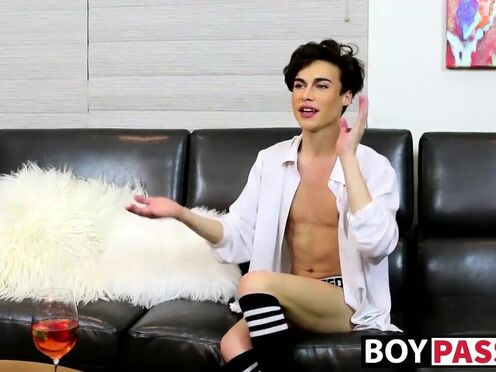 Satisfying guy Greco Rai spills a load out after masturbating