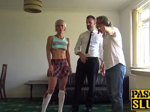 Debaucherous hot girl sucks maledom meat before rough plow