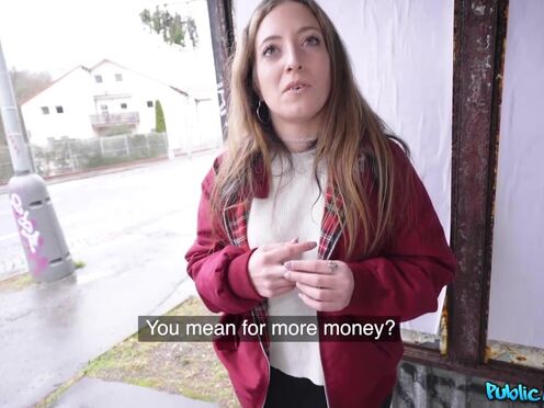Spanish Punk Teen Sucks on Peen - Public P-O-V