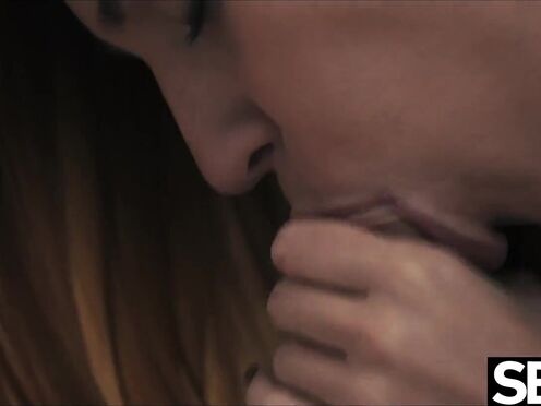 Cute girl does naked yoga before riding lover's dick to orgasm