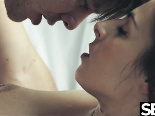 Watch her big natural tits bouncing as he fucks her from behind