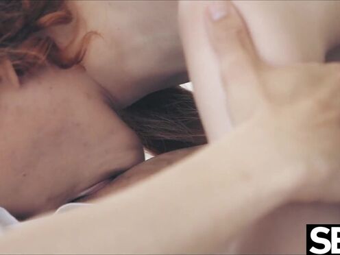 Hot sexy redhead rides her man's shaft to intense multiple orgasms