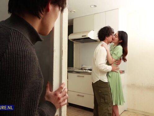 Japanese STEPMOM cheats on her hubby with a strapping young lad