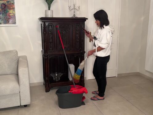The maid Cristina gets dusted off!