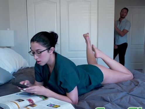 FAMILY STROKES Stunning Alex Coal puss pounded by her step brother Quinton James