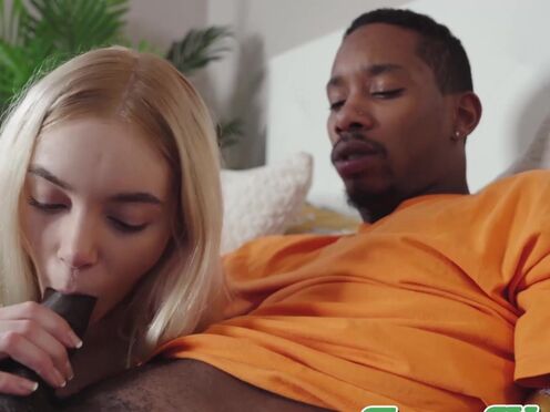 FAMILY STROKES Stunning teen Paola Hard is in love with her stepbros black dick