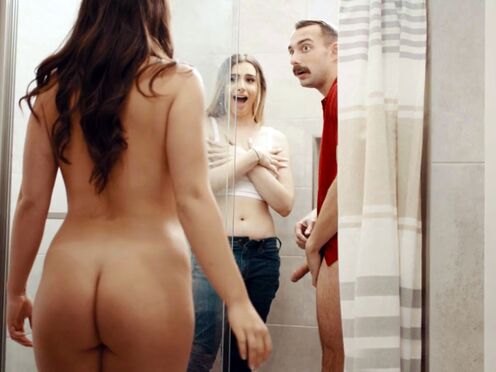 Im caught cheating with my wifes tgirl stepsister Ivory Mayhem