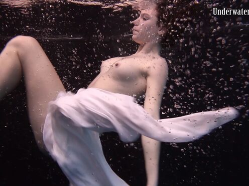 Dark pool vibes with white dress babe
