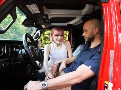 Shemale Claire Tenebrarum enjoys riding Cliff Jensen's huge dick