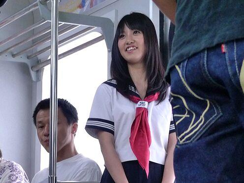 Mesmerizing university babe likes to travel with trains