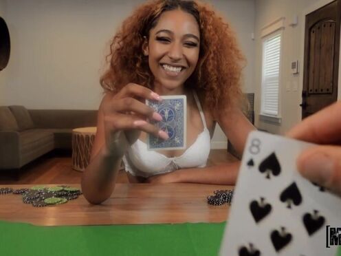Strip Poker with Bombshell Black DickLicker Brixley Benz