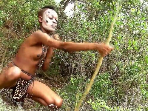 African Short Hair Ebony Teen Bianka Seduce Stranger To Fuck