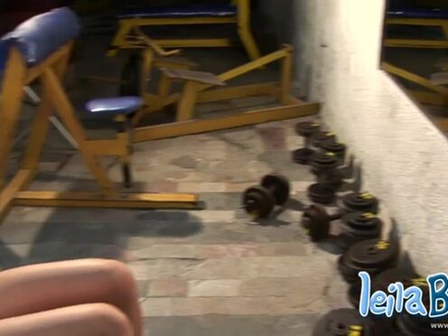 MOMMY leila works out then does striptease
