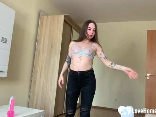 GF loves to ride my erect wiener