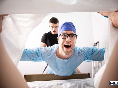 Weirdo hubby fucks doctor while his wifey is delivering!! - Alex Mecum , Malik Delgaty