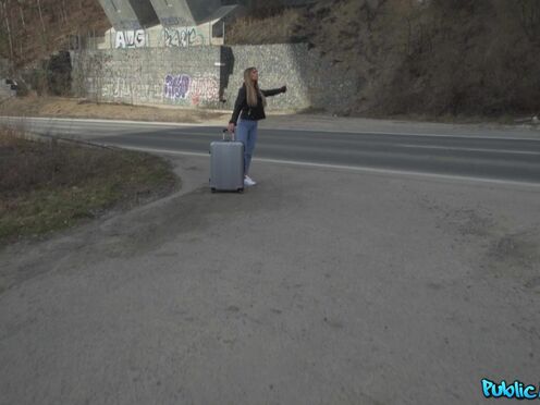Sexy hitchhiker picked up from a busy road - Zlata Shine