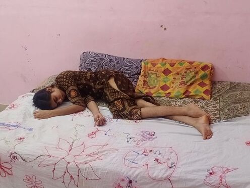 Satisfying Indian Girlfriend deepthroats huge black cock, sloppy blowjob & face fuck