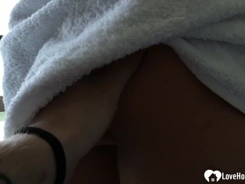 Couple engages in a passionate doggy style