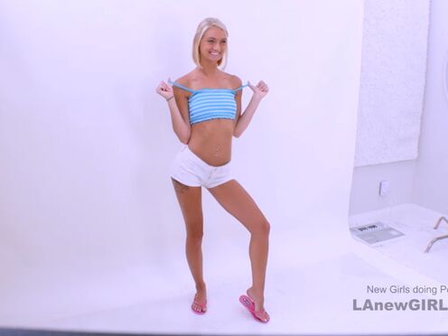 Southern Blonde gets tight cunt ravaged at audition