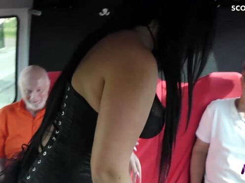 Public Bus Tour Blowbang With German Bbw Milf Ashley Cumstar