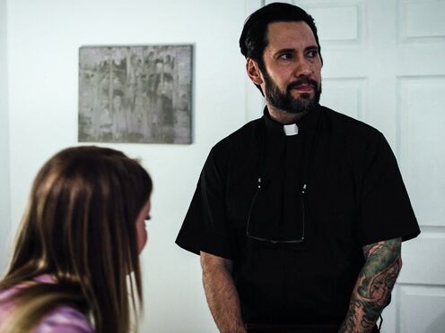 PURE TABOO Bad Eliza Eves corrupts the priests & makes him fuck her