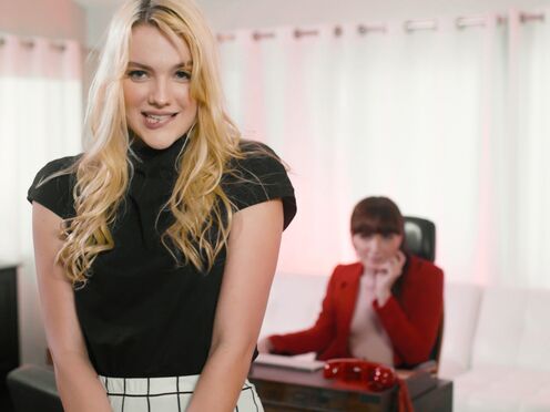 Introverted secretary getting screwed by tranny boss - Kenna James & Natalie Mars