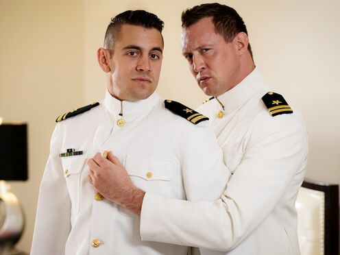 Gay navy members having ass fucking