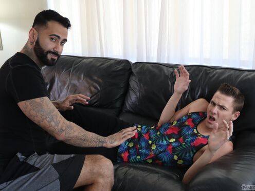 Johnny Hunter seducing his jock stepfather Rikk York