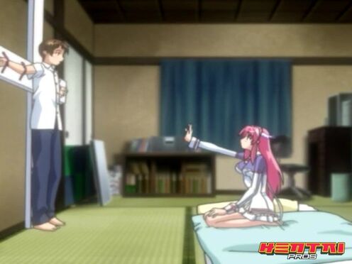 Huge titted hentai hottie lost her virginity with creampie