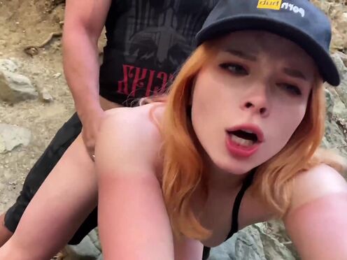 Horny Hot Girl Blowjob & had Risky Sex in Nature