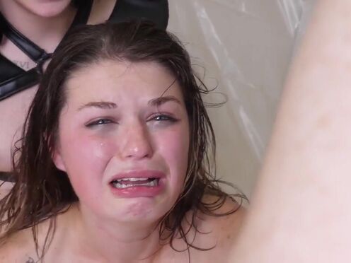 Assfucking slave ravaged hard in 3some with domme