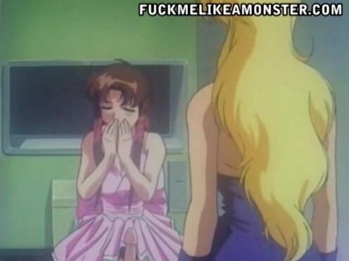 Anime TS gets sucked
