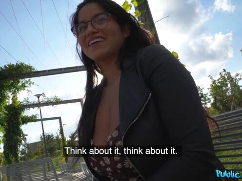 Ebony shaft disappears in Amy Amor's tight & wet twat