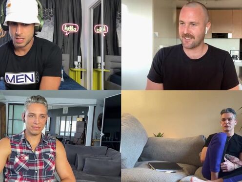 Talking about the gay porn shooting with Diego Sans & Luis Rubi