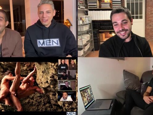 Watching gay porn together has never been so much fun - Diego Sans, Paddy O'Brian & Alter Sin