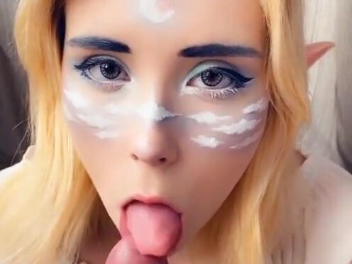 Light Elf Deep Blow & Sensually Fuck - Cum in Mouth