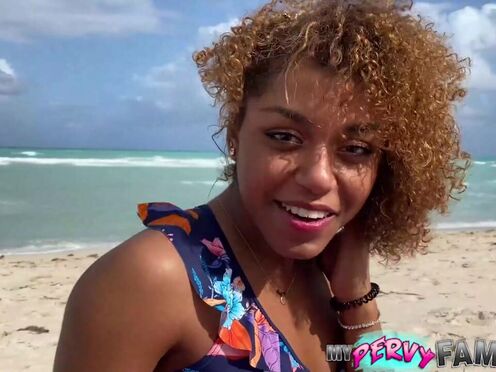 French Step Cousin Visits Miami for Hard Shaft