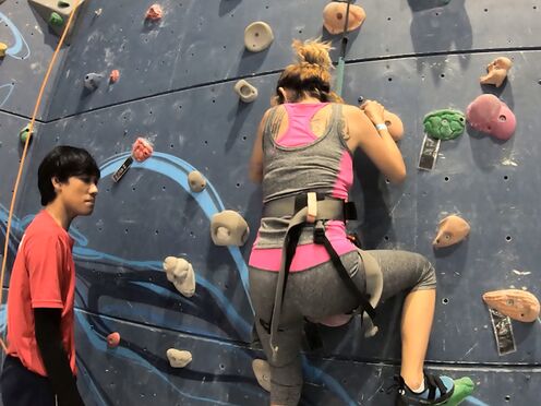 Thai climber GF was not very good at it but she was better at sex