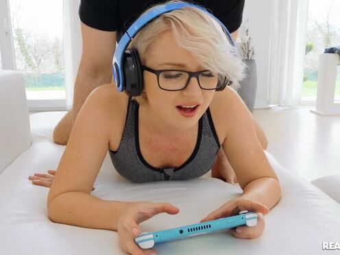Kittina Clariette can't choose between video games & her Boyfriend's heavy prick