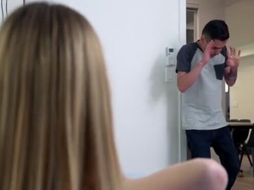 I caught my slutty stepsister touching herself & she wants me!! - Molly Little