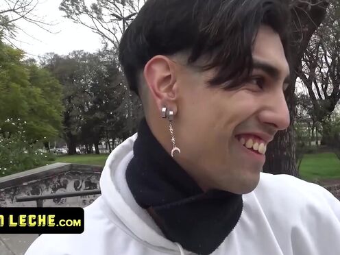 Latina Leche - Lucky Stud Meets Adorable Skater Boy & Makes Him Suck His Hard Dick