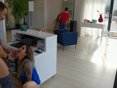 Wet Kelly extreme passionate public fuck at work with a costumer