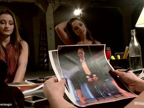 Lingerie models whipped by agent