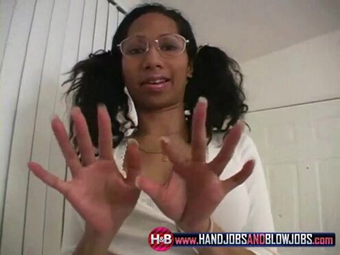 Big tittied black teen hoe jerks