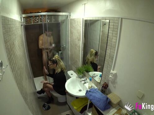 Blonde Latina auditions a dude that thinks she's just a secretary